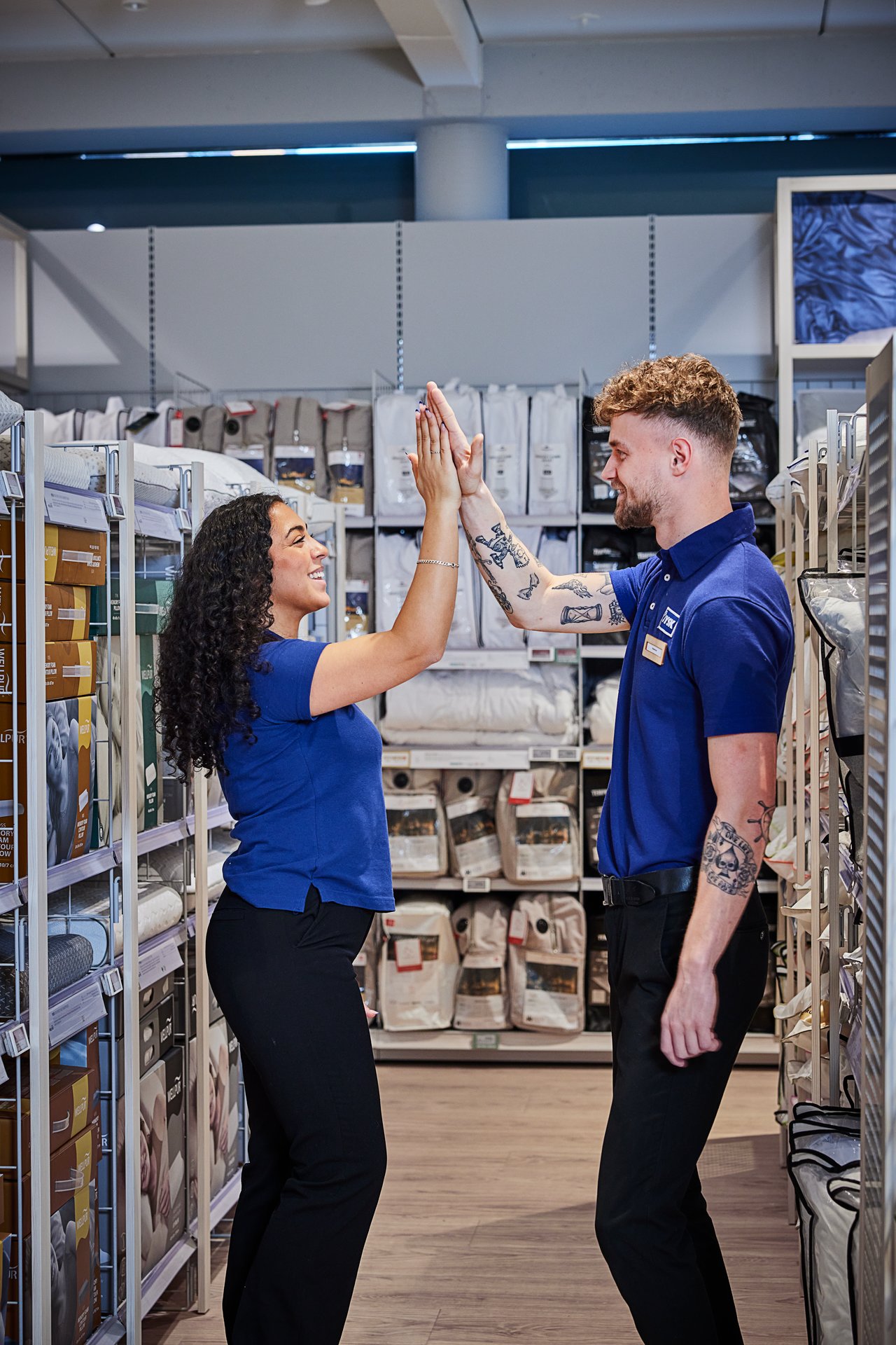 JYSK store staff at work 