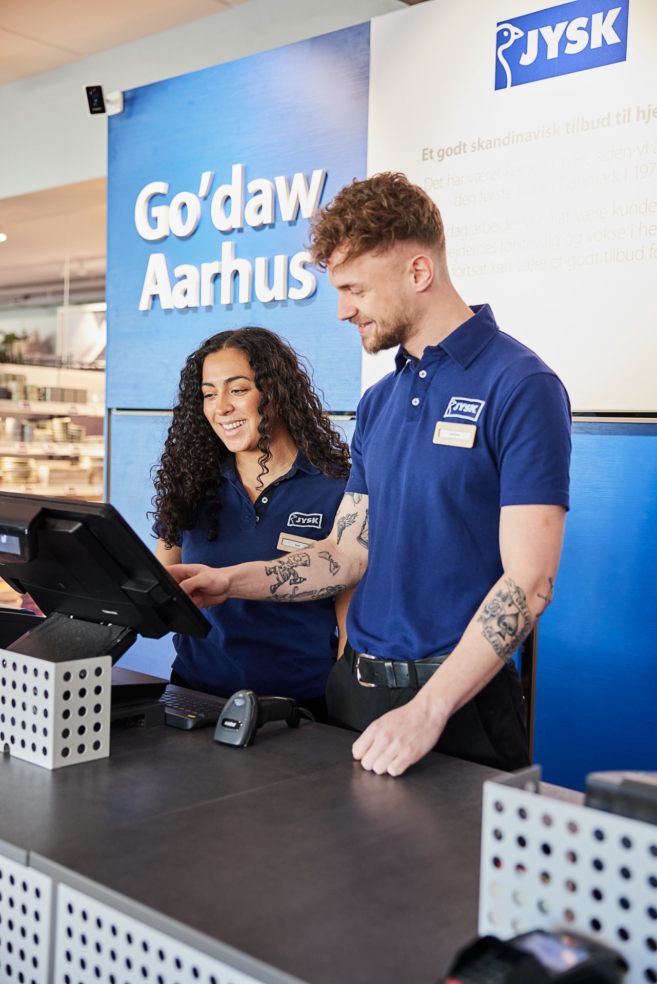 JYSK store staff at work 