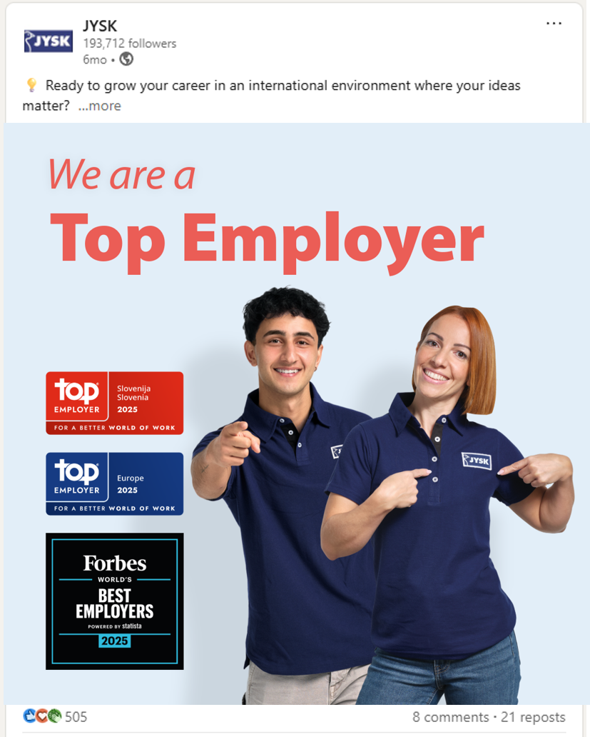 JYSK Employer of the Year Package_Example_Meta_Post