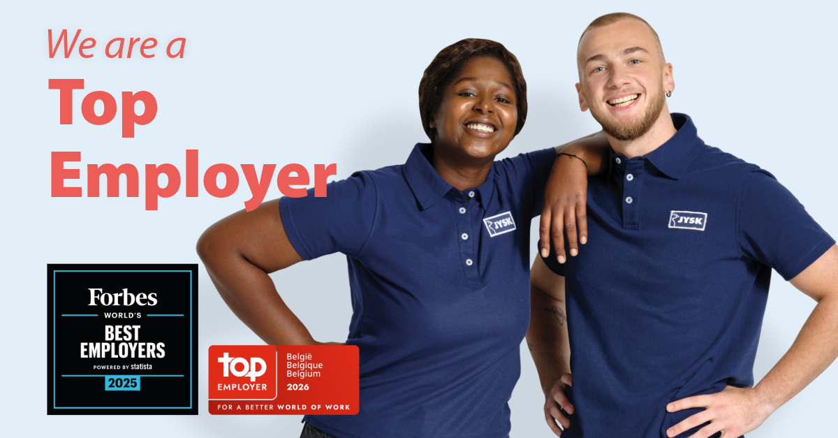 JYSK Belgium_Top Employer_LinkedIn_Post