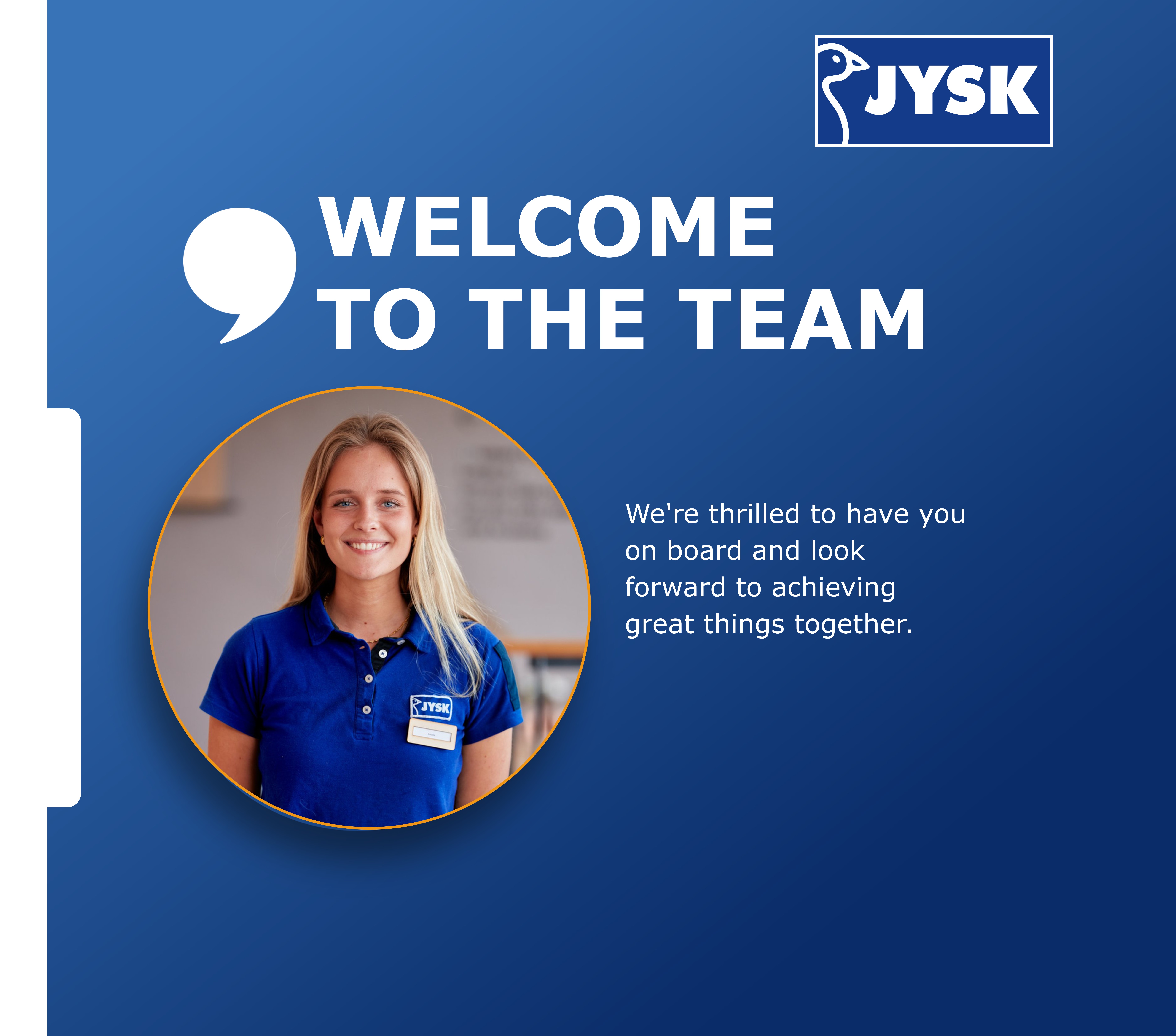 JYSK_FY26_Staff templates_SoMe_Feed post_Welcome