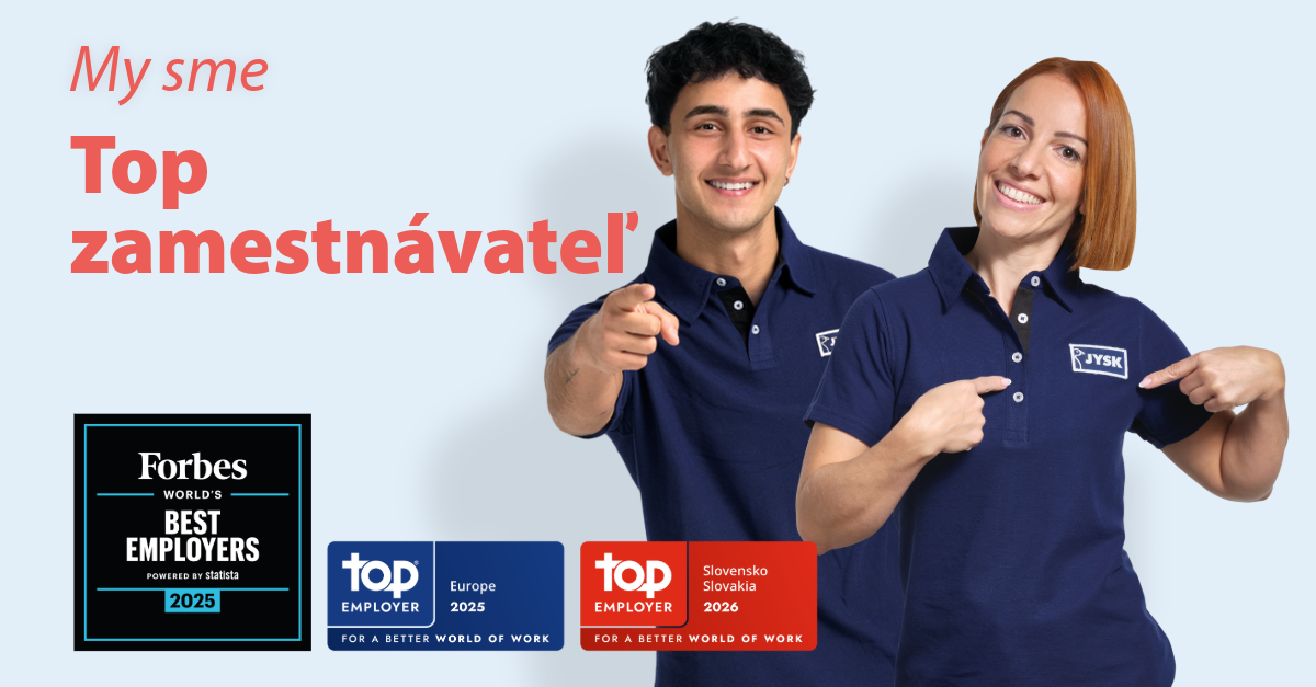 JYSK Slovakia_Top Employer_LinkedIn_Post