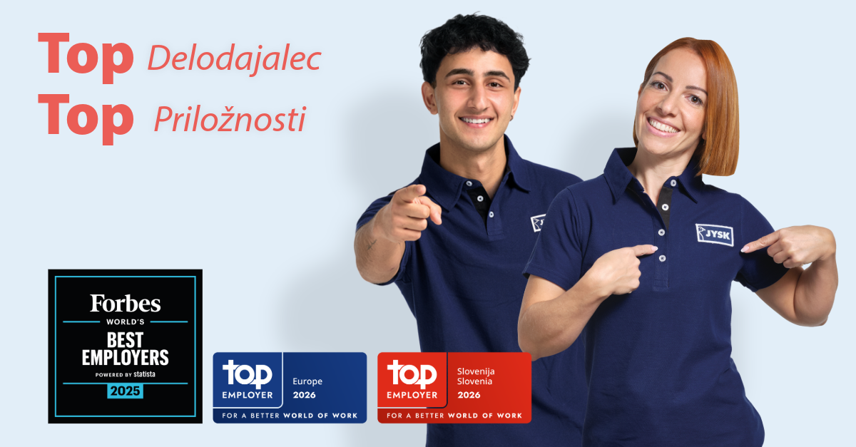 JYSK Slovenia_Top Employer_LinkedIn_Post