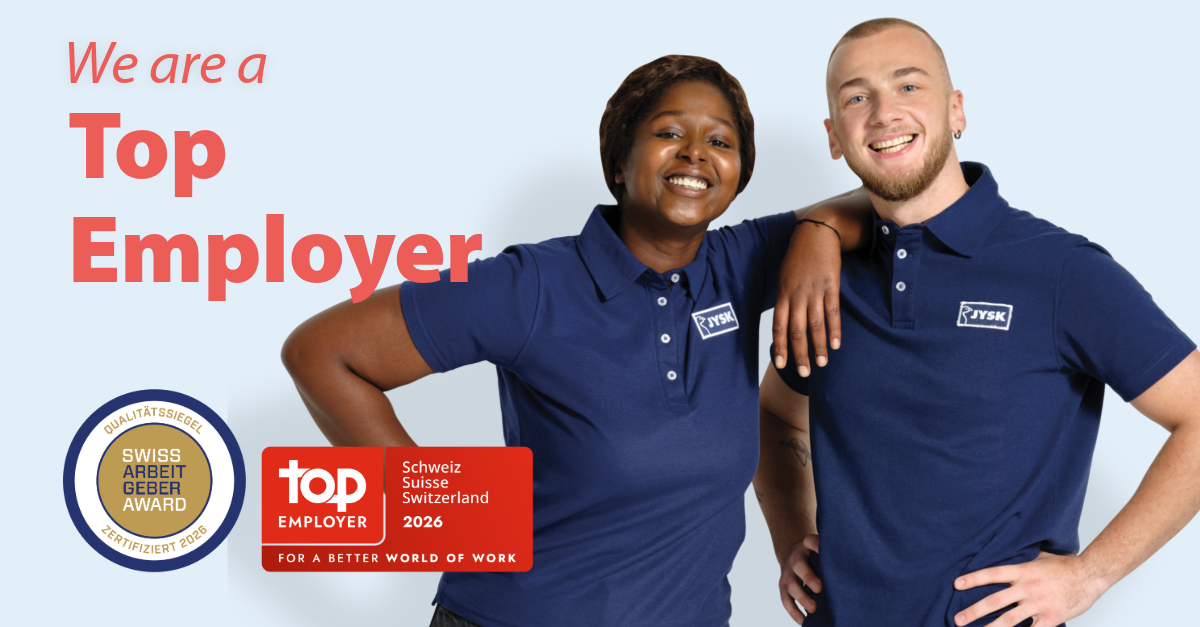 JYSK Schweiz_Top Employer_LinkedIn_Post