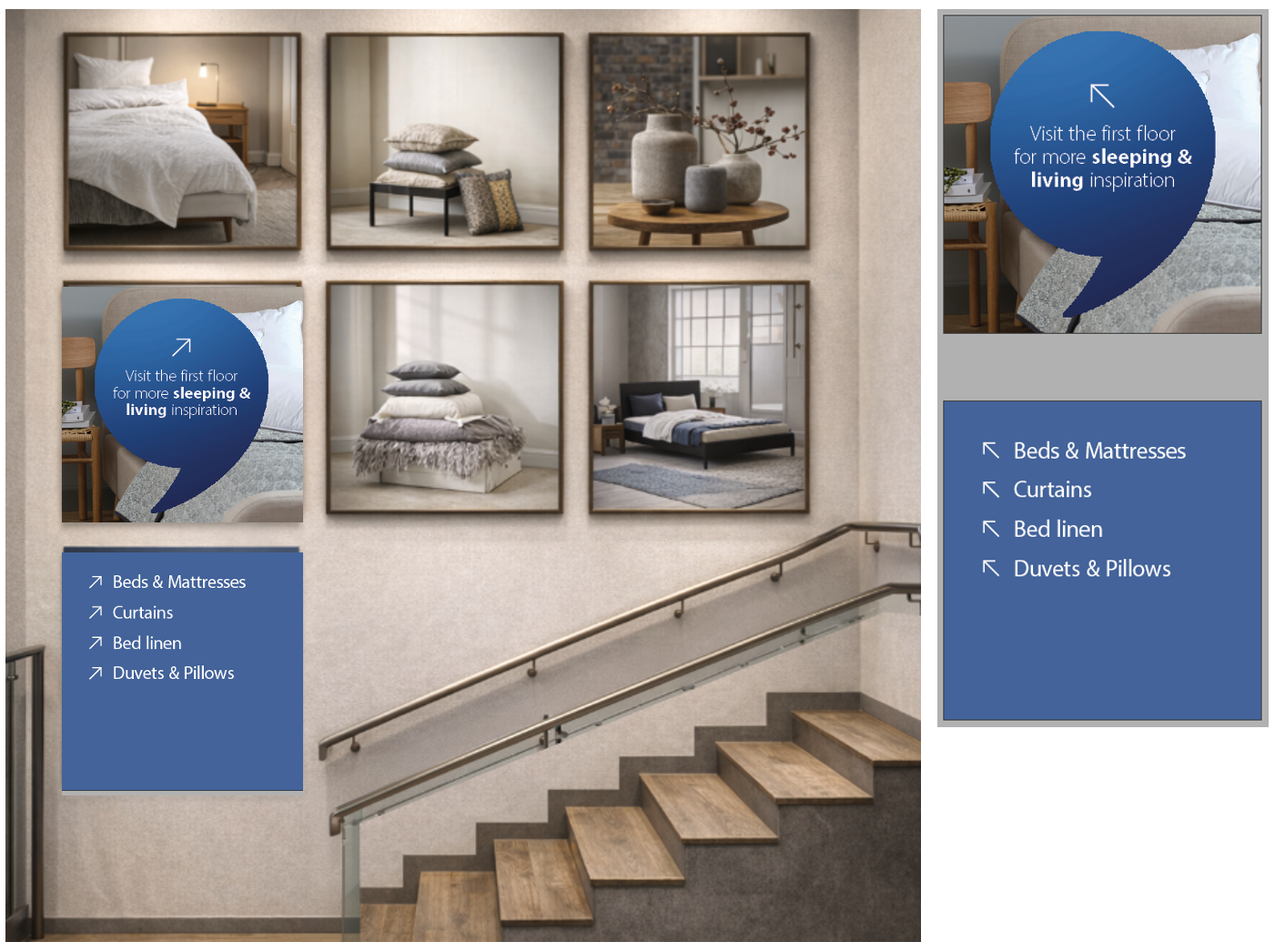 Open staircases