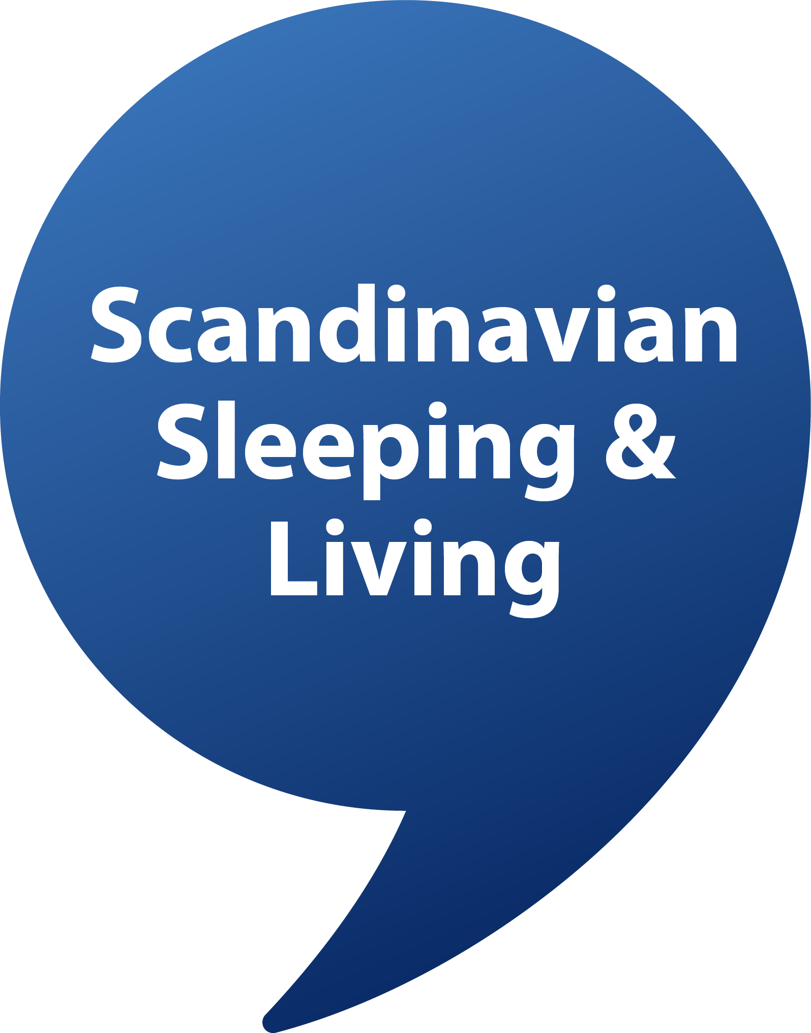 Scandinavian Sleeping and Living speech bubble