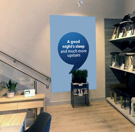 JUK example Visual Mezzanine Sign